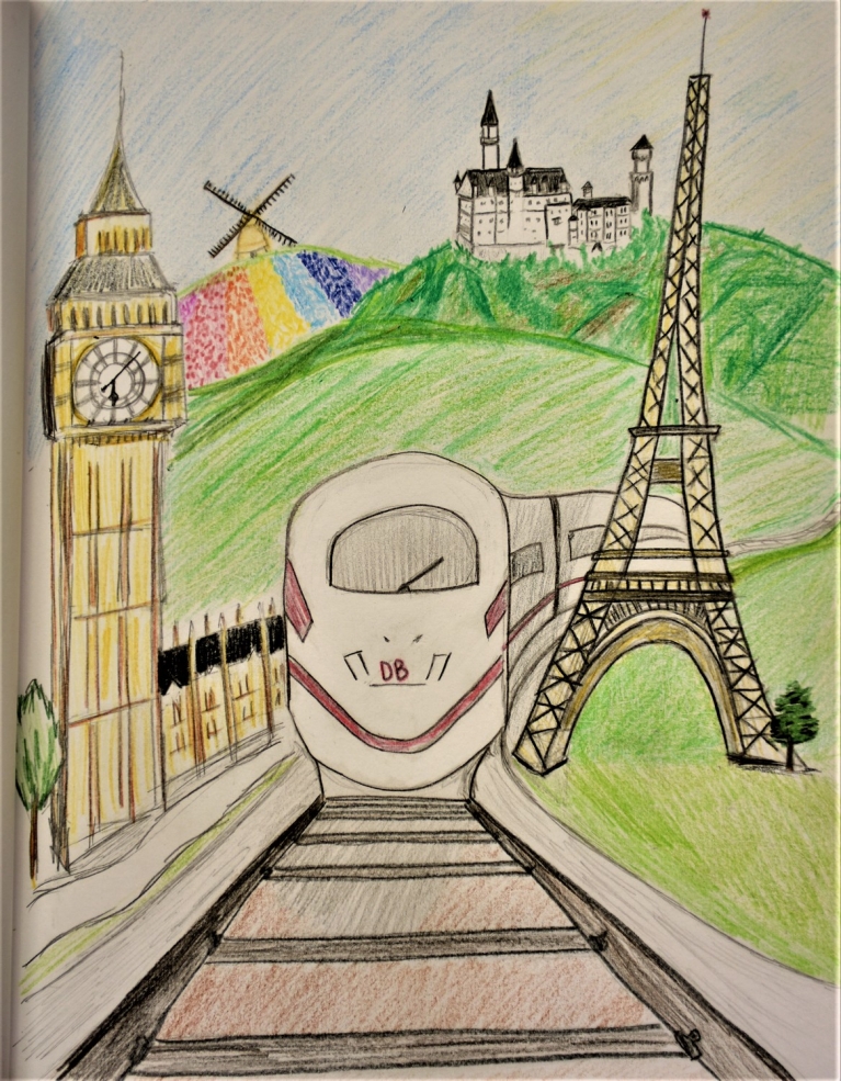Eurail winner Art Contest Bharati - India